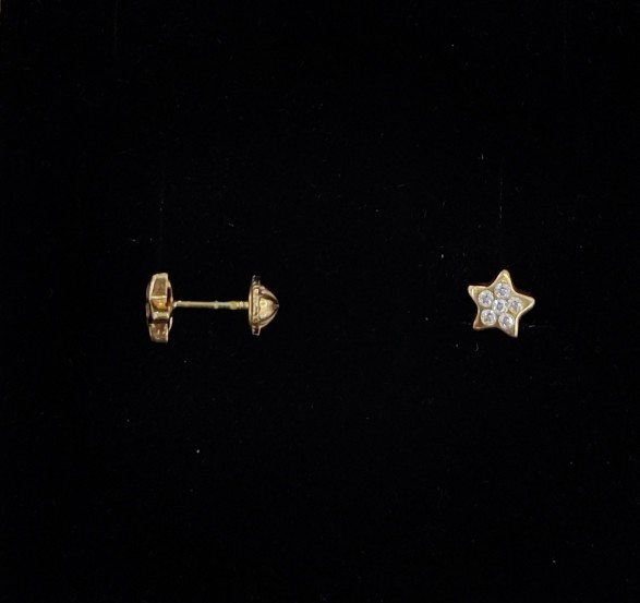 PENDIENTES ORO 18424 2